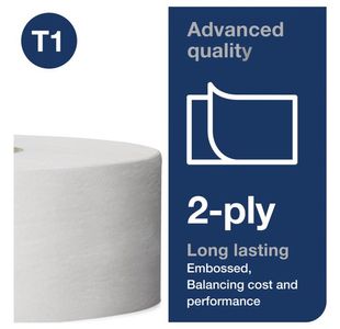 T1 Jumbo Toilet Roll 2-Ply Wht Pk6