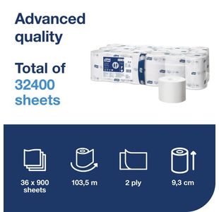 T7 Coreless Toilet Roll 2-Ply Pk36