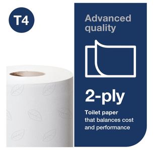 T4 Convent Toilet Roll 2Ply Wht Pk36