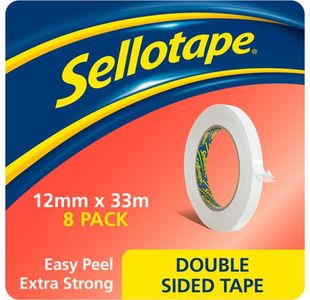 Sellotape Dsided Tape 12Mmx33M Pk8