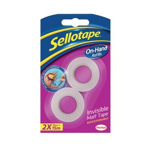 Sellotape Refill Matt 18Mmx15M Pk2