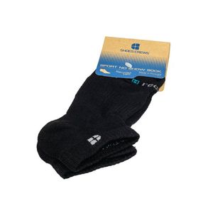 No Show Recycled Sock Black Xl