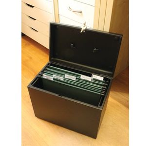 Cathedral A4 File Box Black A4Bk
