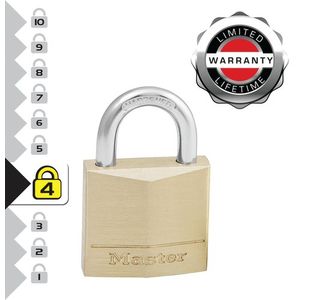 Master Lock 30Mm Brass Padlock Pk2