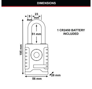 Master Lock Otd Bluetooth Padlock