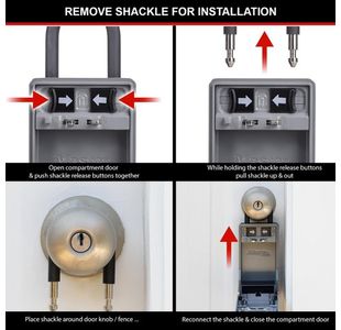 Master Lock Key Lock Box + Shackle