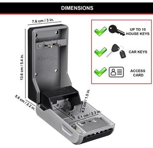 Master Lock Wall Mount Key Lock Box