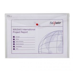 Snopake A3 Clear Standard File Pk5