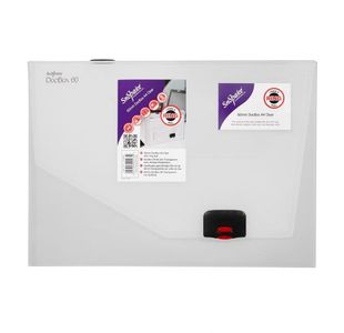 Snopake A4 60Mm Clear Document Box