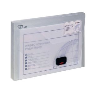 Snopake A4 25Mm Clear Document Box