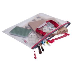 Snopake Eva Zippa Bag 480X350Mm Red