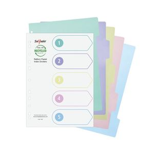Reborn Index Dividers 5-Part Pk5