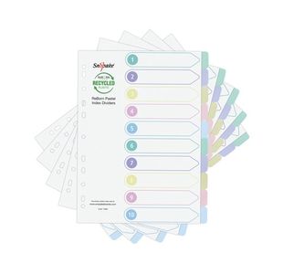 Reborn Index Dividers 10-Part Pk5