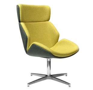 Skara Two Tone High Back Swivel Chair