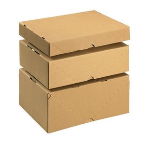Carton/Lid 305X215X50Mm Brn Pk10
