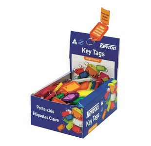 Kevron Clicktag Keyring Asstd Pk100