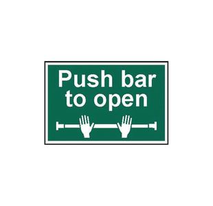 Spectrum Saf Sign Push Bar To Open