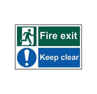 Spectrum Fire Exit Sign Keep Clear