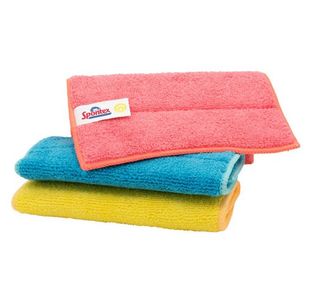 Spontex Microfibre Pads Assorted Pk3
