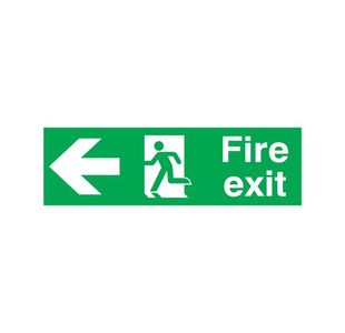 Signslab Fire Exit R/M Arw L Pvc