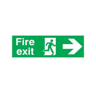 Signslab Fire Exit R/M Arw R Pvc