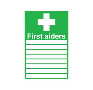 Signslab 300X200 First Aiders Pvc