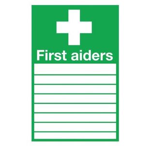 Signslab 300X200 First Aiders Pvc