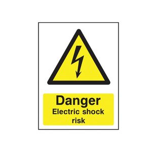 Signslab Elec Shock Risk Sign Pvc A5