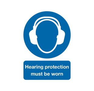 Signslab A4 Hear Prot M/B/Worn Pvc