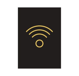 Wireless Sign Rigid Plastic 105X150