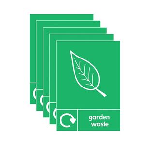 A5 Sign Garden Waste Pack Of 5