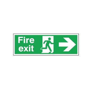 Fire Exit Safety Sign Running Man