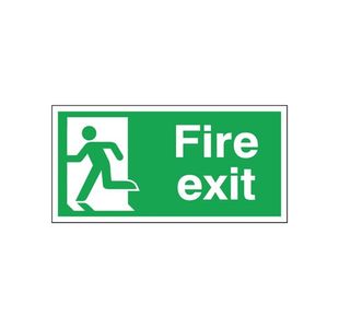 Fire Exit Left 150X300Mm S/A E96A/S