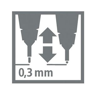 Stabilo Sensor Cus Tip Flnr Red Pk10