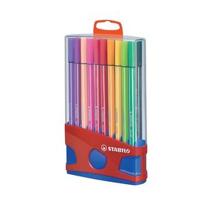 Stabilo Pen 68 Felt Tip Pen Ast Pk20