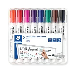 Staedtler Lumo 351 Drywipe Ast Pk8
