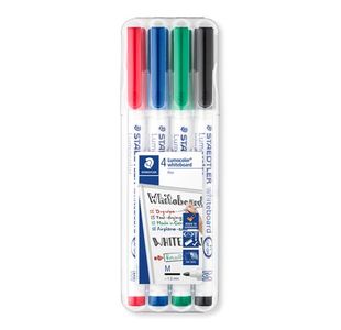 Staedtler Lumo 351 Drywipe Ast Pk4