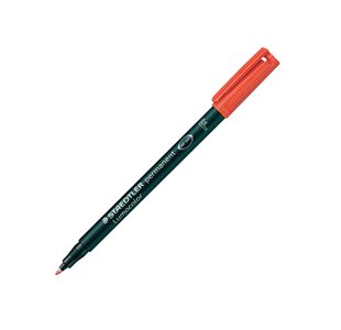Lumocolor Pen Fine Perm Red Pk10