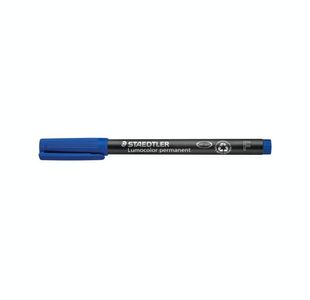 Lumocolor Pen Permanent Fn Blu Pk10