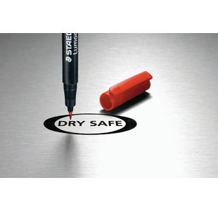 Staedtler Lumo Perm Fn Pens Red Pk10