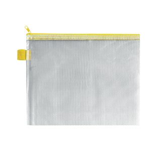 Bds Mesh Zip Bag 255X205Mm Ylw Pk5