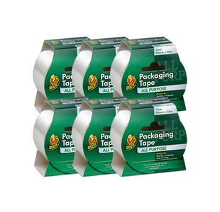 Ducktape Pkgg Tpe 50Mmx25M Clr Pk6