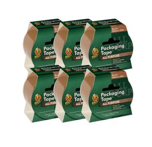 Ducktape Pkgg Tpe 50Mmx25M Brn Pk6