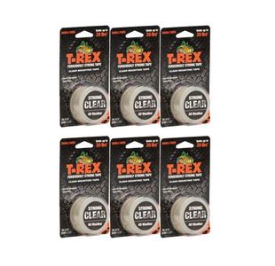 T-Rex Mng Tpe Roll 25Mmx1.5M Clr Pk6
