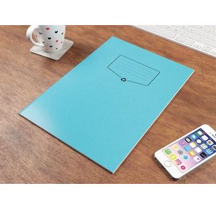 Silvine Rec Ex Bk 7Mm Sq A4 Blu Pk10