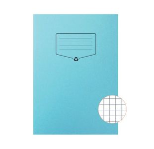 Silvine Rec Ex Bk 7Mm Sq A4 Blu Pk10