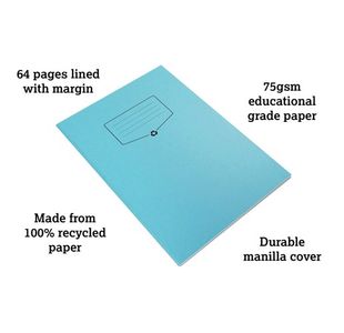 Silvine Eco Recy Ex Book A4 64P Pk10