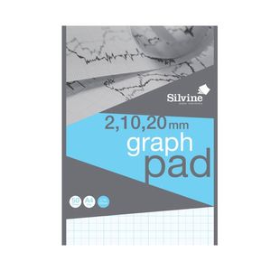 Silvine Graph Pad 2/10/20 50Shts A4