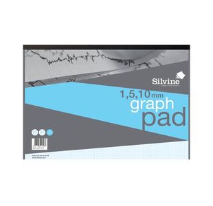 Silvine Graph Pad 1/5/10 50Shts A3