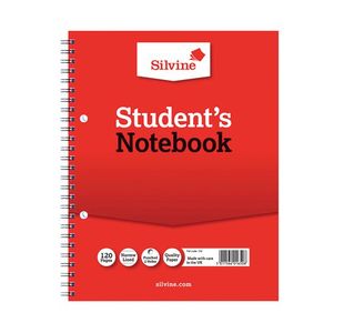 Silvine Small Students Notebook Pk12